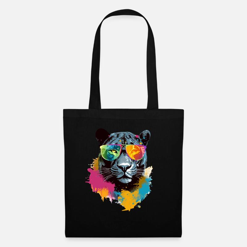 Nilai la panthère - Sac en tissu - noir