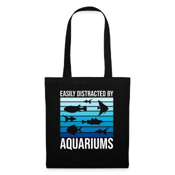 Drôle d’amateur d’aquarium disant citation du propriétaire de l’aquarium - Sac en tissu - noir - Devant