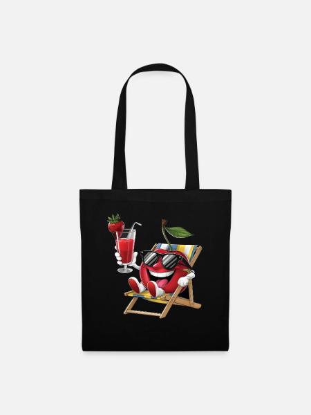 Cherry - Stoffbeutel - Schwarz