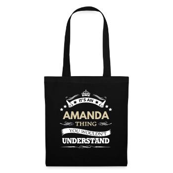 Amanda Name Its An Amanda Thing You Wouldnt - Tote Bag - black - Front