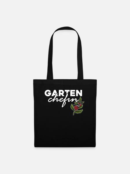 Garten Chefin - Stoffbeutel - Schwarz