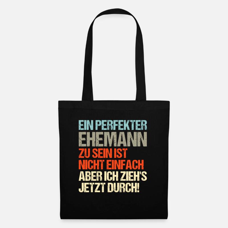 Perfekter Ehemann - Stoffbeutel - Schwarz