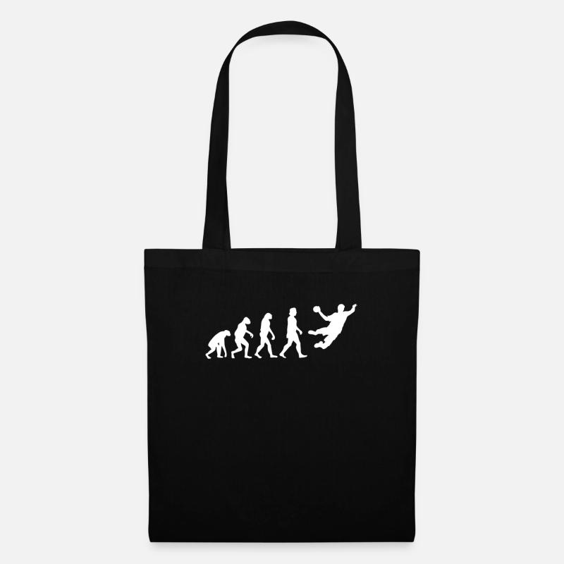 Évolution du handball - Sac en tissu - noir