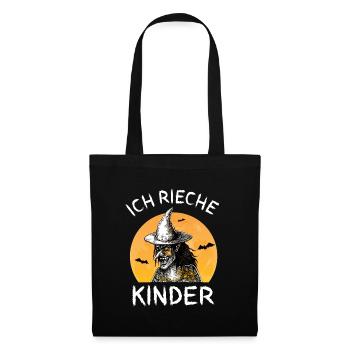 Ich Rieche Kinder Damen Hexe Kostüm für Mütter - Stoffbeutel - Schwarz - Vorne