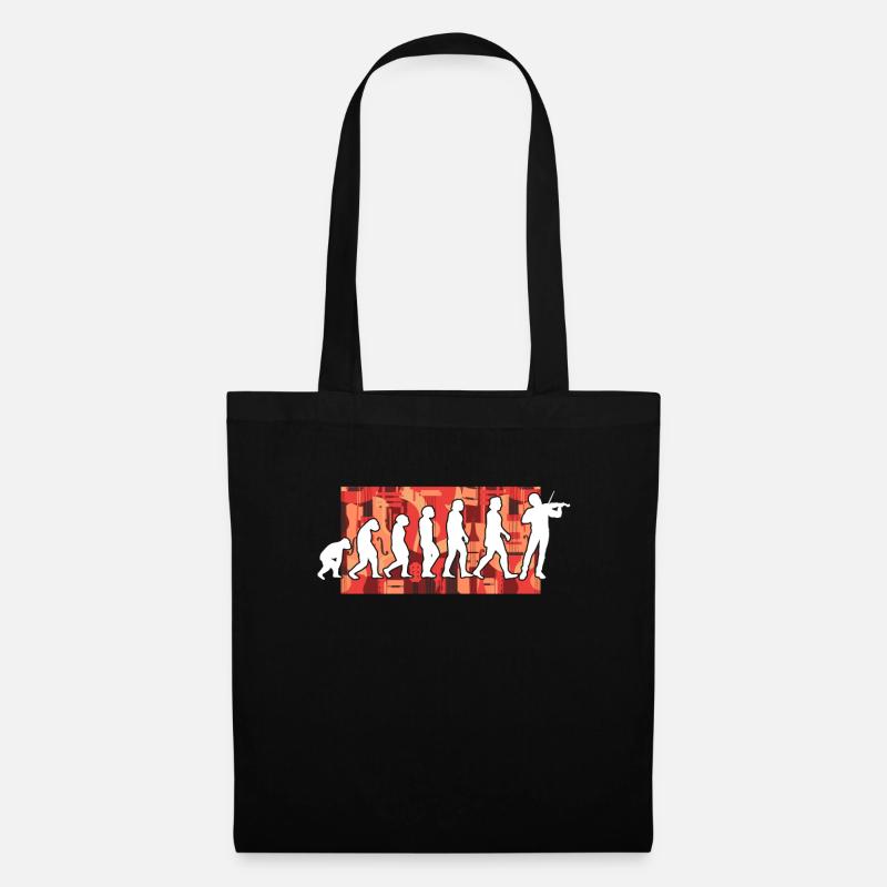 Violinist Evolution - Tote Bag - black