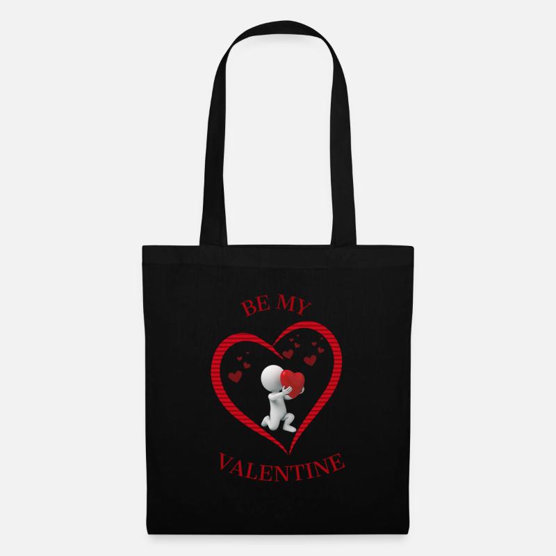 Sois mon valentin. - Sac en tissu - noir