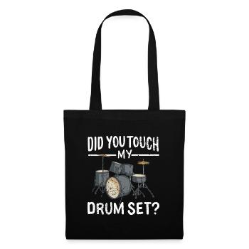 Tambour Batterie - Sac en tissu - noir - Devant