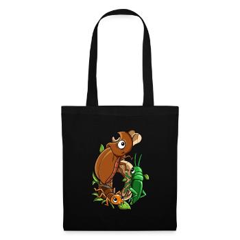 Insectes 6 Anniversaire - Sac en tissu - noir - Devant