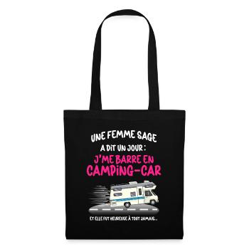 Motorhome Woman Wise Granny Retirement - Tote Bag - black - Front