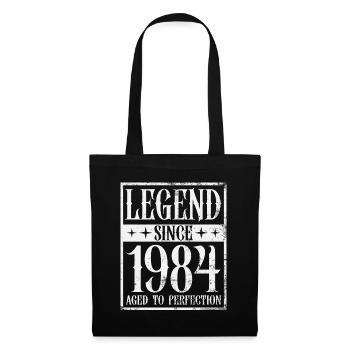 Légende depuis 1984 Vintage cadeau d’anniversaire - Sac en tissu - noir - Devant