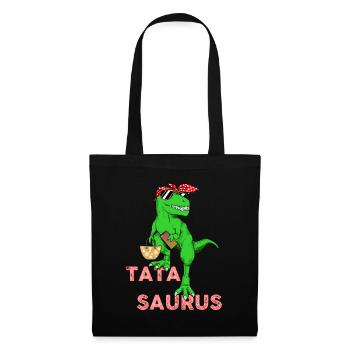 Tatasaurus Humor Auntie Dino Auntie - Tote Bag - black - Front
