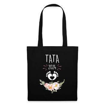 Ma Future Tata D'Amour Annonce Grossesse 2024 - Sac en tissu - noir - Devant