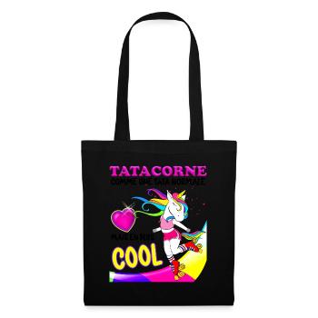 Auntie Love Auntie Vintage Unicorn 80s - Tote Bag - black - Front
