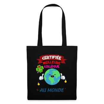 Collègue De Travail Femme Départ Anniversaire Fête - Sac en tissu - noir - Devant