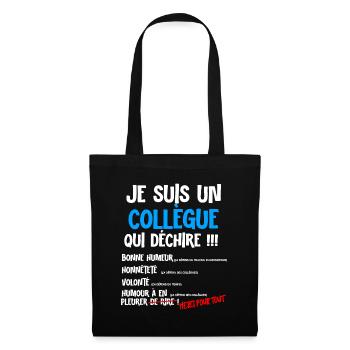 Departure work colleague good mood great - Tote Bag - black - Front