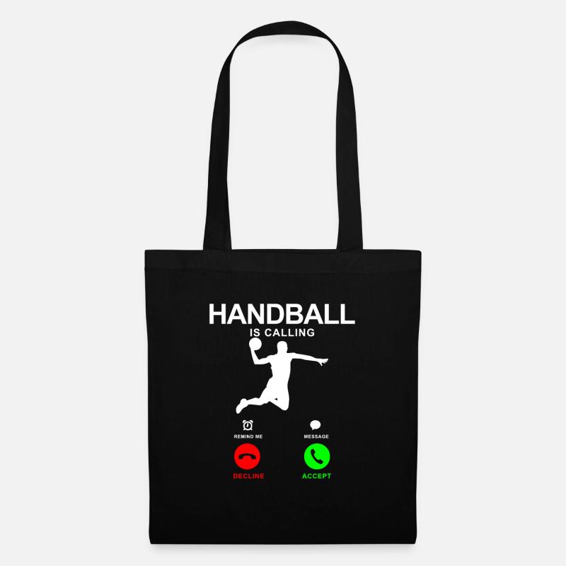 Handball - Stoffbeutel - Schwarz