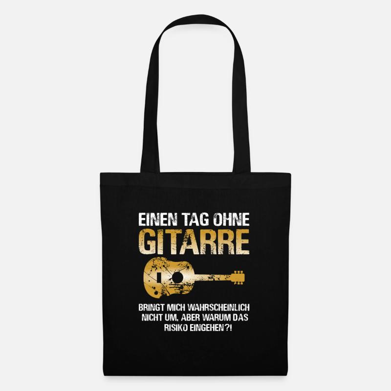 Gitarre - Stoffbeutel - Schwarz