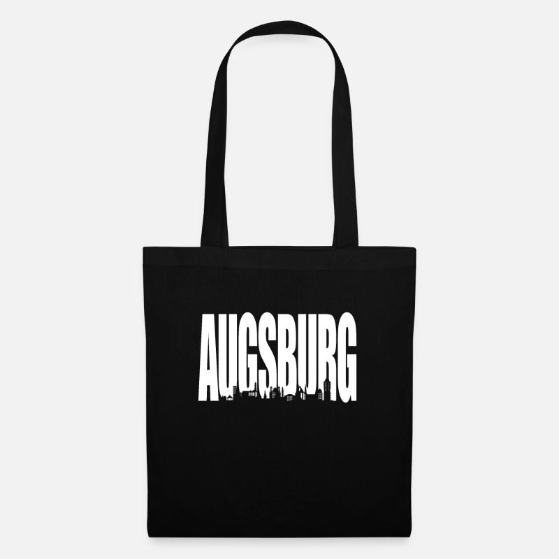 Augsburg - Stoffbeutel - Schwarz
