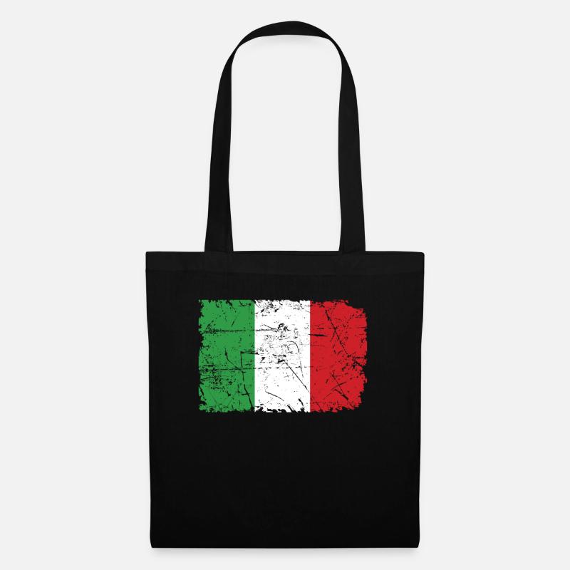Italien - Stoffbeutel - Schwarz
