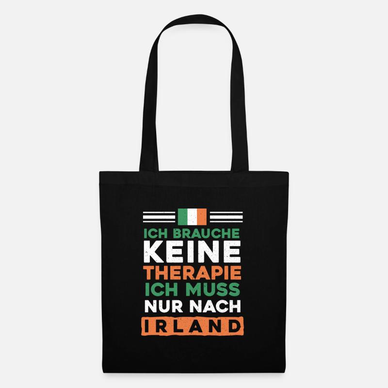 Irland - Stoffbeutel - Schwarz