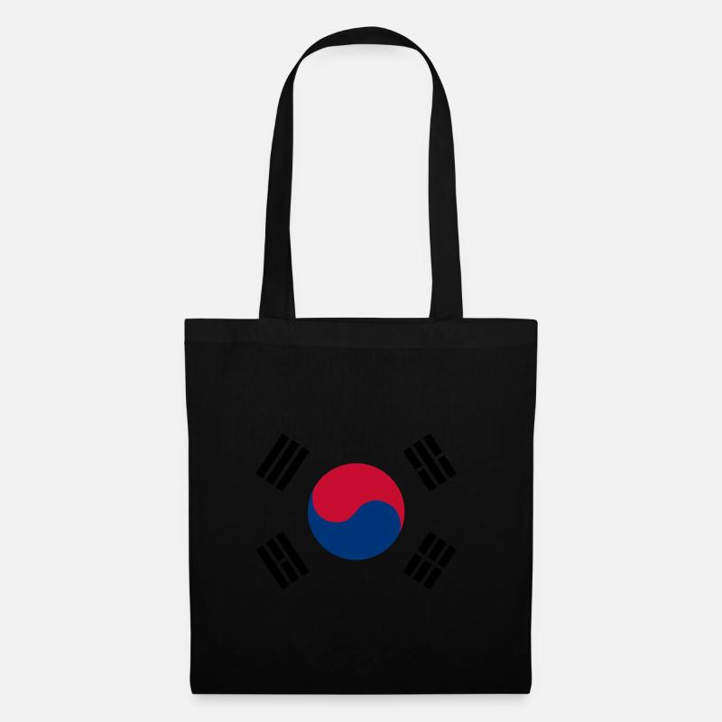 Korea - Stoffbeutel - Schwarz