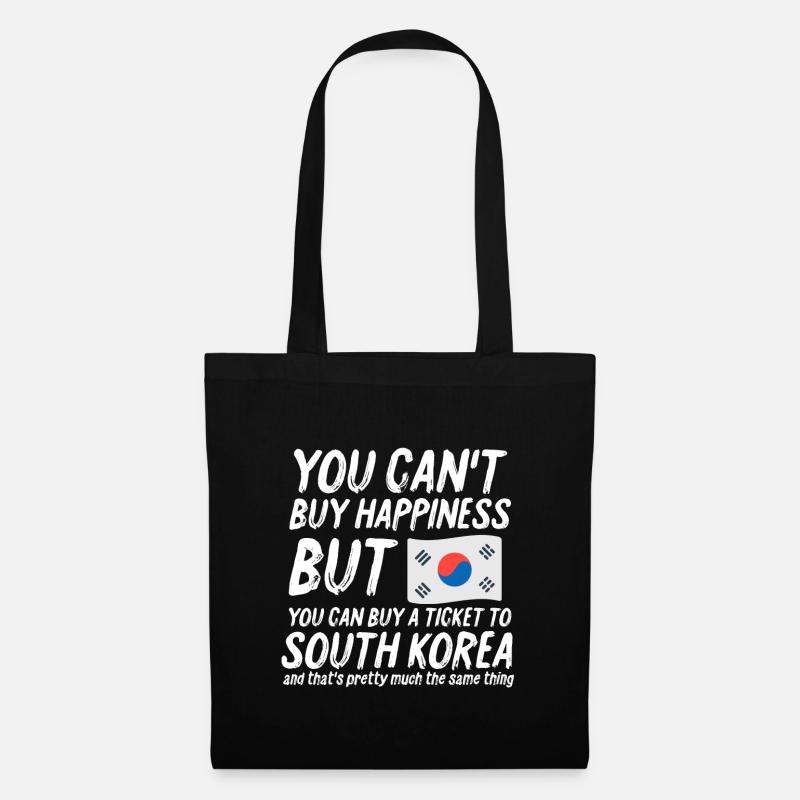 Korea - Stoffbeutel - Schwarz