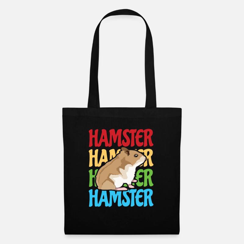 Hamster - Stoffbeutel - Schwarz