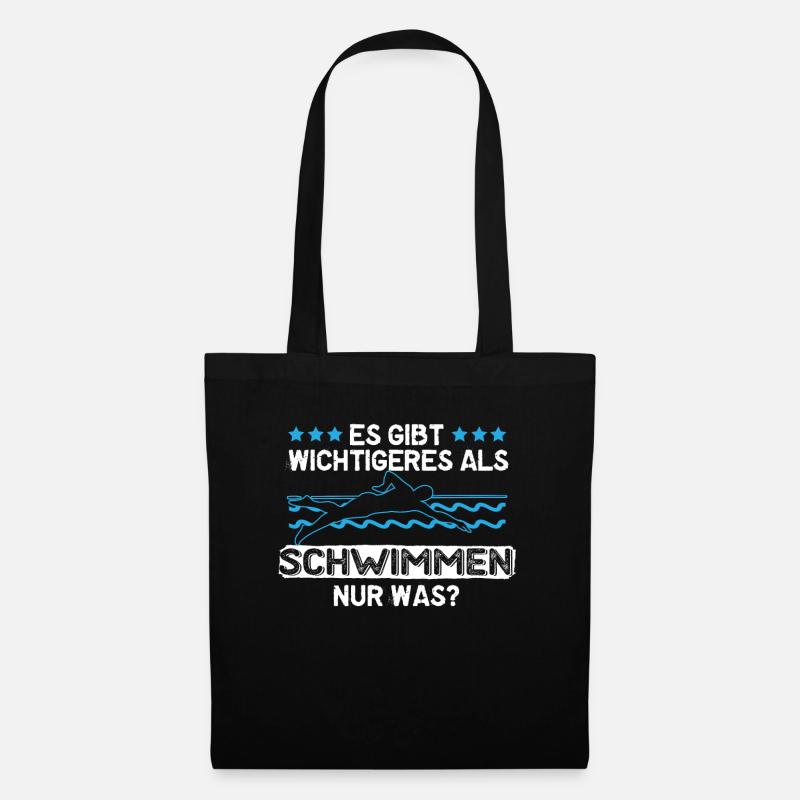schwimmen - Stoffbeutel - Schwarz