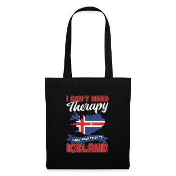 Islande - Sac en tissu - noir - Devant