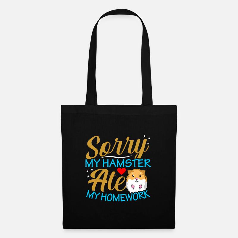 hamster - Tote Bag - black