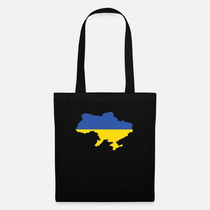 Ukraine - Stoffbeutel - Schwarz