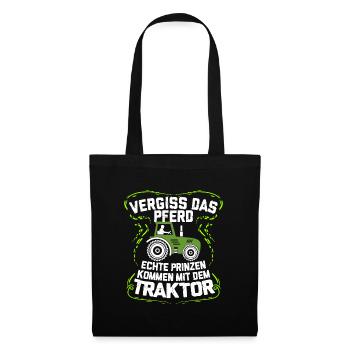 tracteur - Sac en tissu - noir - Devant