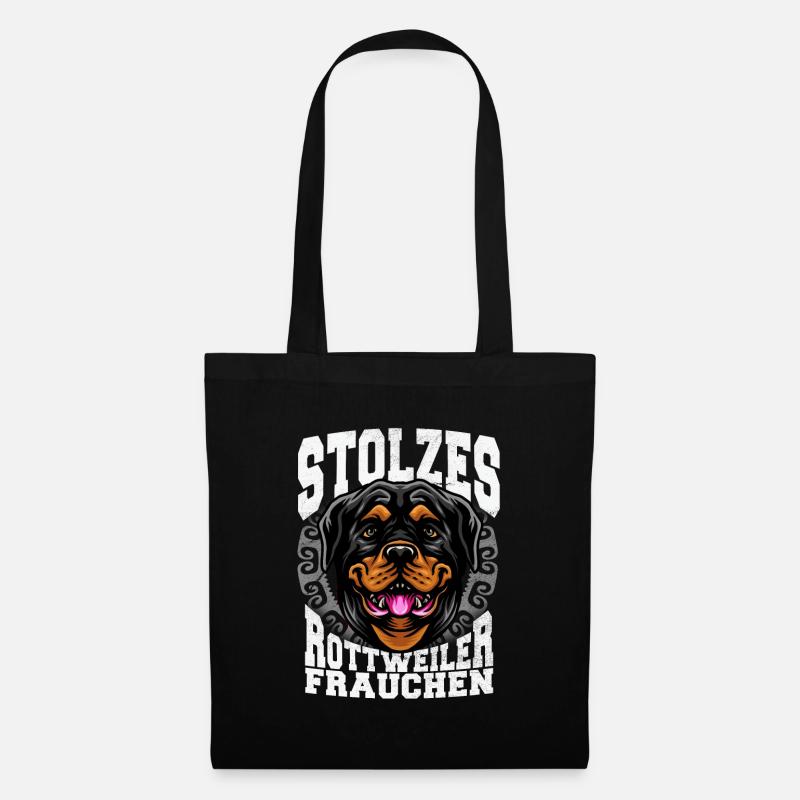 Rottweiler - Stoffbeutel - Schwarz