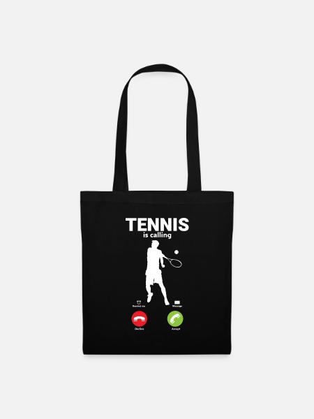 Tennis - Stoffbeutel - Schwarz
