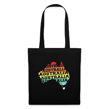 Australie - Sac en tissu - noir - Devant