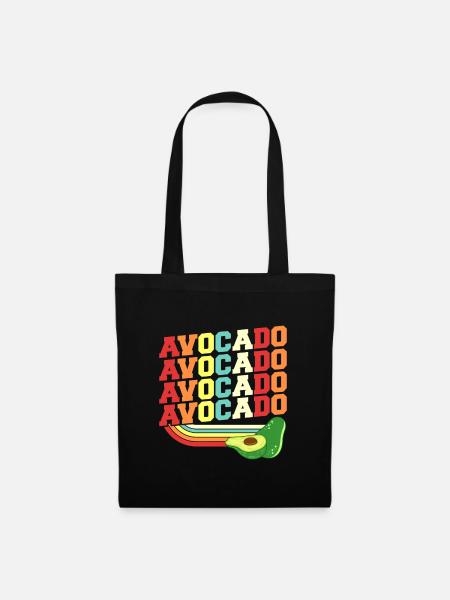 Avocado - Stoffbeutel - Schwarz