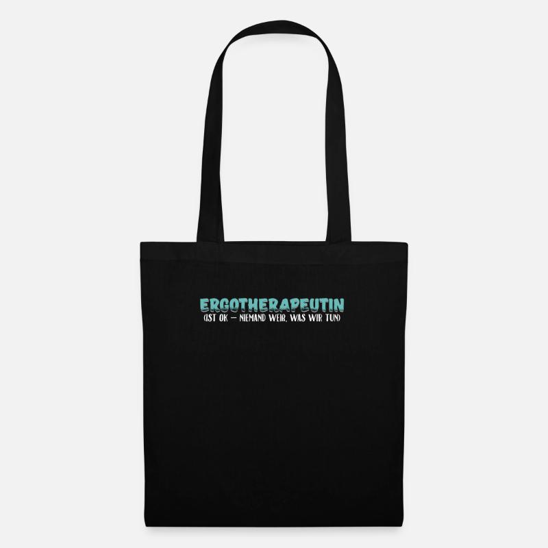 Ergotherapeutin Ergotherapie Geschenk - Stoffbeutel - Schwarz