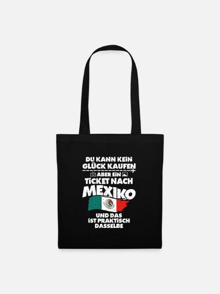 Mexiko - Stoffbeutel - Schwarz