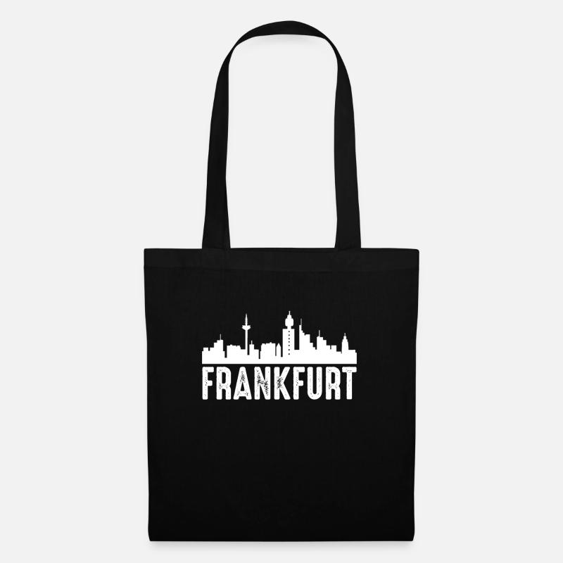 Frankfurt - Stoffbeutel - Schwarz