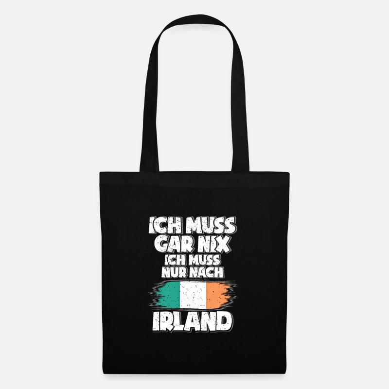 Irland - Stoffbeutel - Schwarz