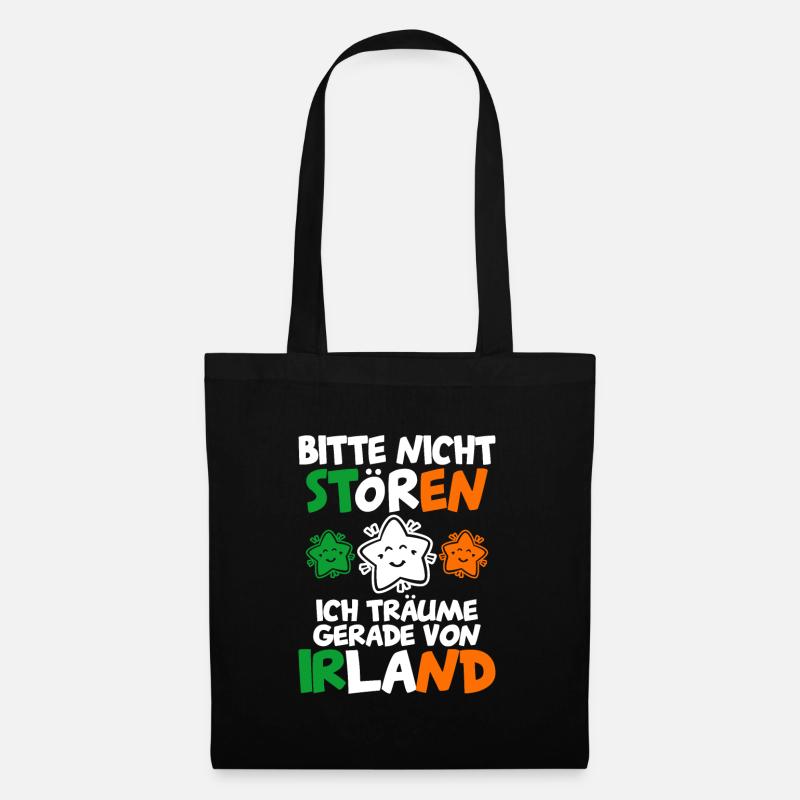 Irland - Stoffbeutel - Schwarz