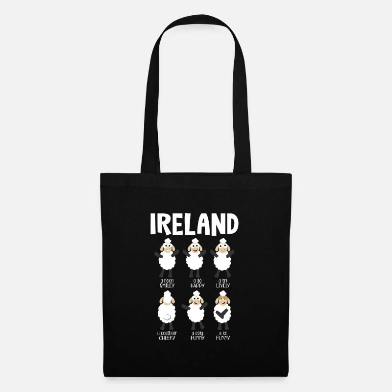 Irland - Stoffbeutel - Schwarz