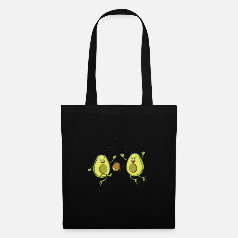 Avocado - Stoffbeutel - Schwarz