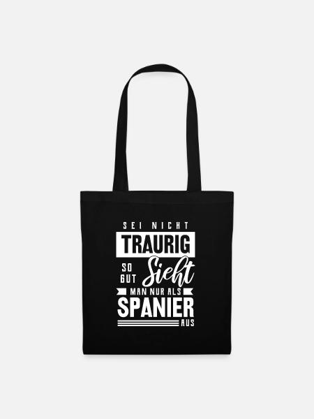 Spanien - Stoffbeutel - Schwarz