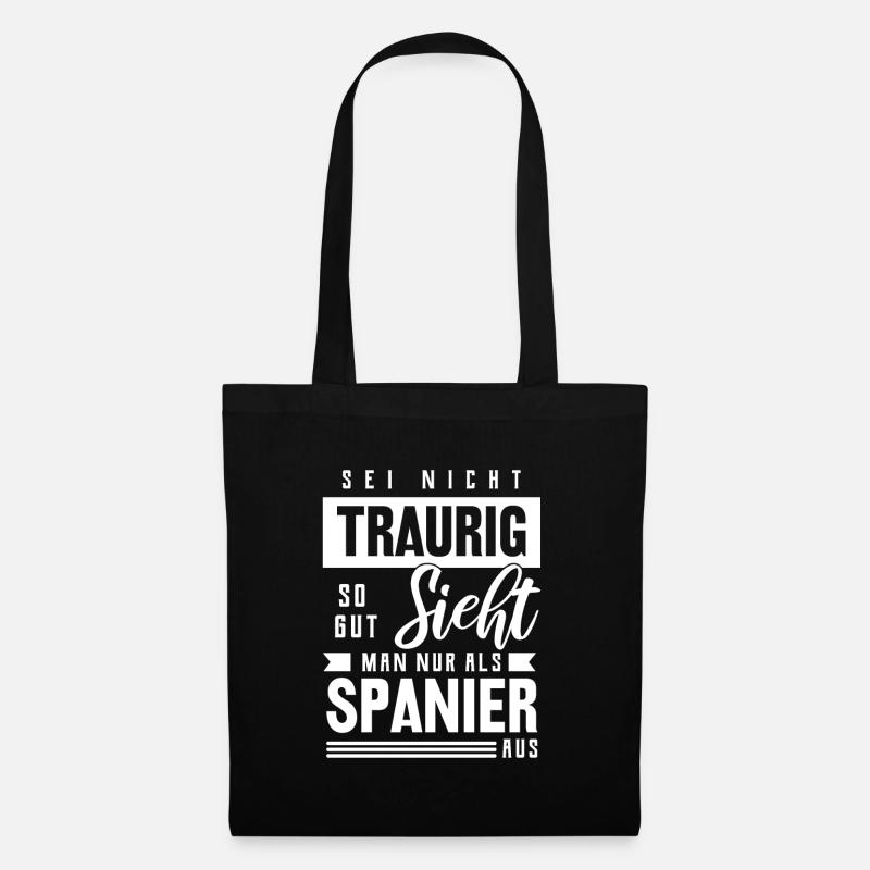 Spanien - Stoffbeutel - Schwarz