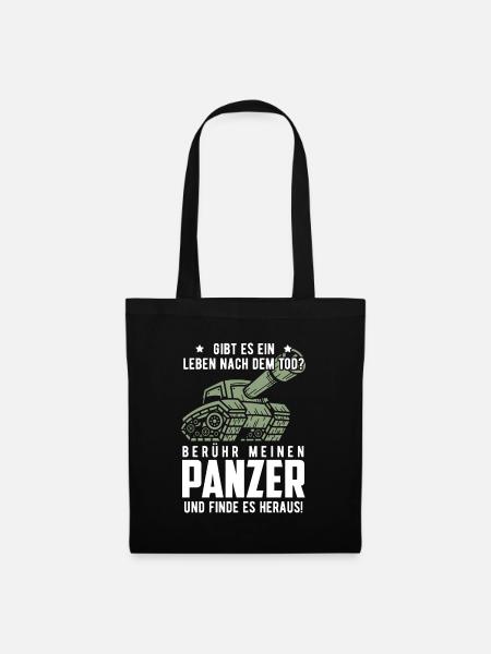 Panzer - Stoffbeutel - Schwarz
