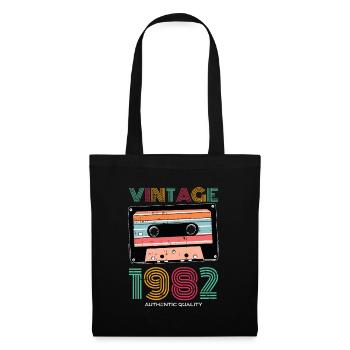 Vintage 1982 82 Birthday Retro Vintage Gift - Tote Bag - black - Front