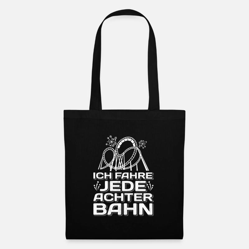 Achterbahn - Stoffbeutel - Schwarz