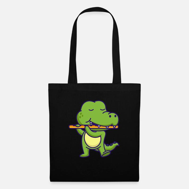 Querflöte - Stoffbeutel - Schwarz