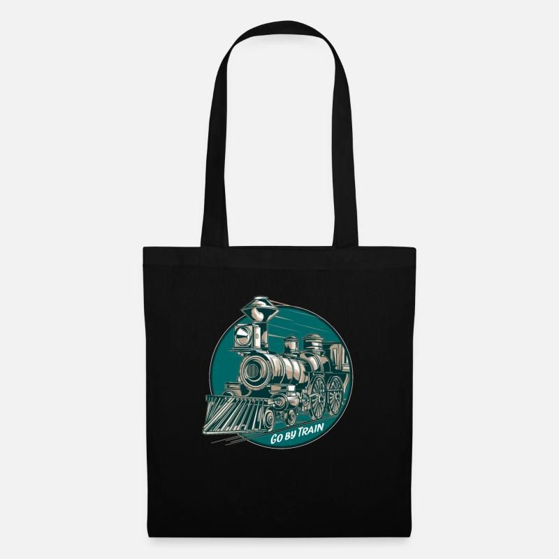 train - Tote Bag - black
